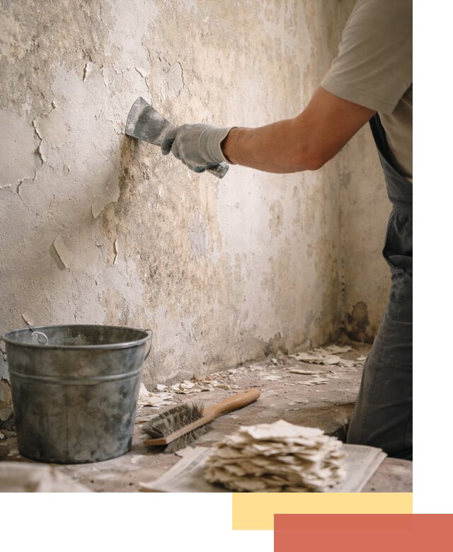 Удаление старой краски со стен в Сарапуле качественно и быстро