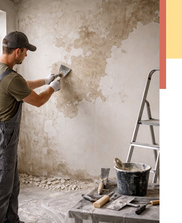 Снятие старой шпаклевки в Сарапуле от 1910 руб. — быстро и недорого | ОТДЕЛОЧНИК-Срл