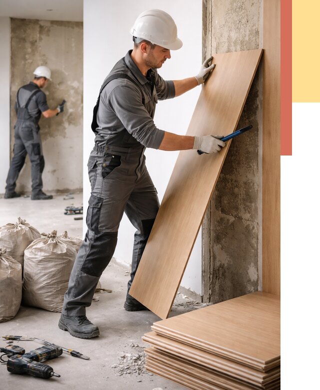 Демонтаж стеновых панелей в Сарапуле от 3613 руб. за м² быстро и недорого | ОТДЕЛОЧНИК-Срл