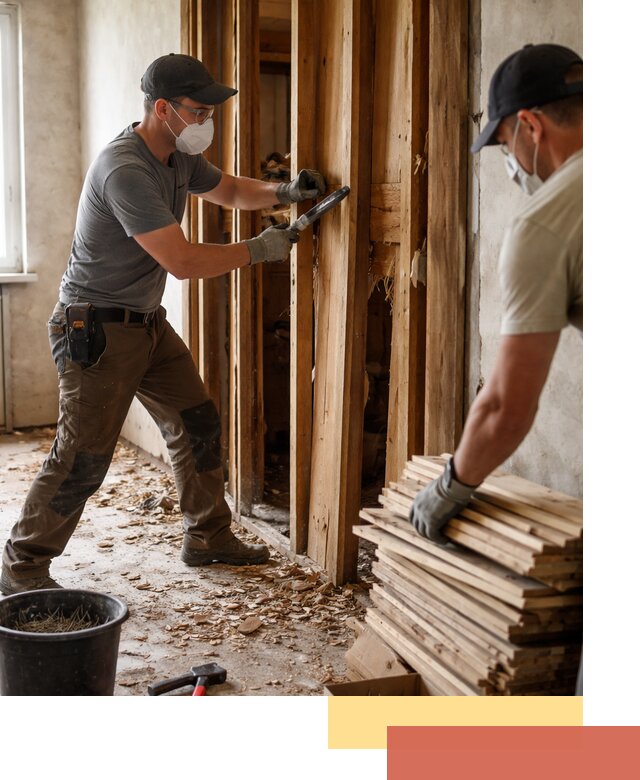 Демонтаж деревянных перегородок в Сарапуле быстро и аккуратно