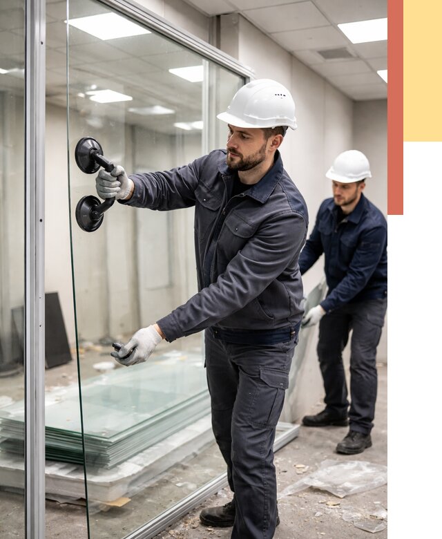 Демонтаж стеклянных перегородок в Сарапуле от 3304 руб. — быстро и недорого | ОТДЕЛОЧНИК-Срл