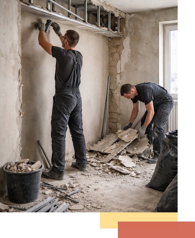 Демонтаж короба из гипсокартона в Сарапуле быстро и аккуратно