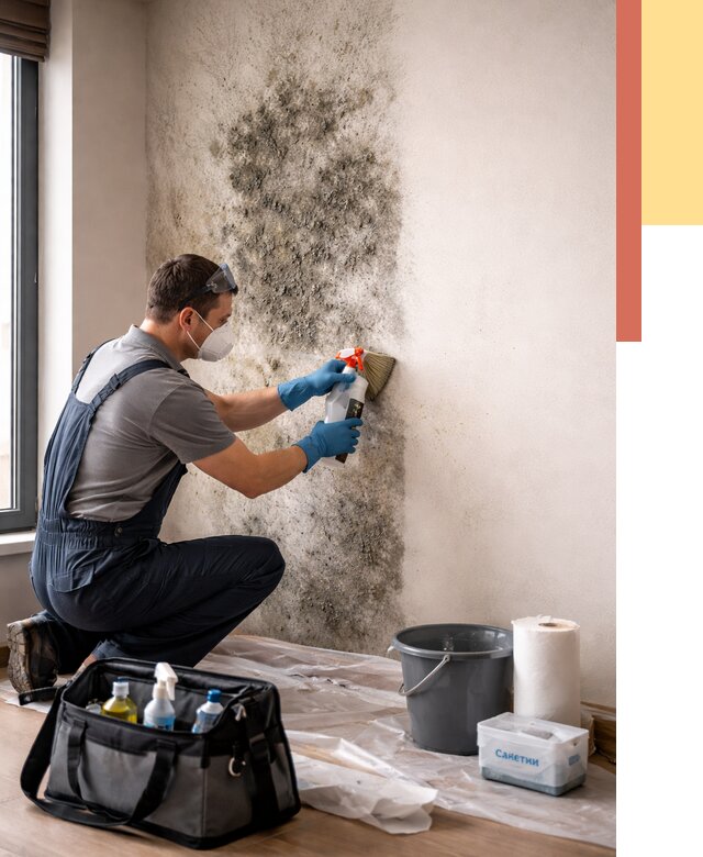 Удаление плесени со стен в Сарапуле от 2220 руб. — быстро и недорого | ОТДЕЛОЧНИК-Срл