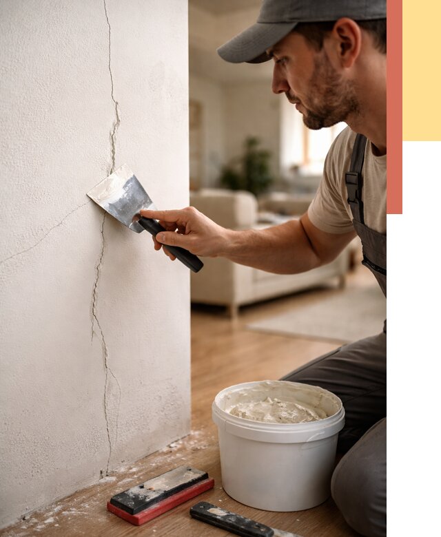 Заделка трещин и сколов в Сарапуле от 2529 руб. — быстро и недорого | ОТДЕЛОЧНИК-Срл