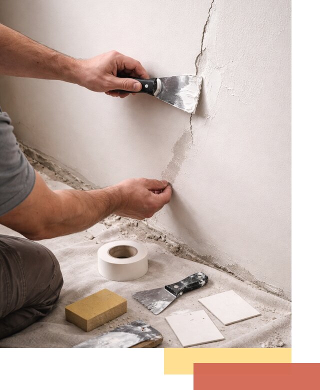 Заделка трещин и сколов в стенах и потолках в Сарапуле