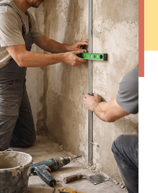 Установка штукатурных маяков в Сарапуле от 7227 руб. — быстро и недорого | ОТДЕЛОЧНИК-Срл