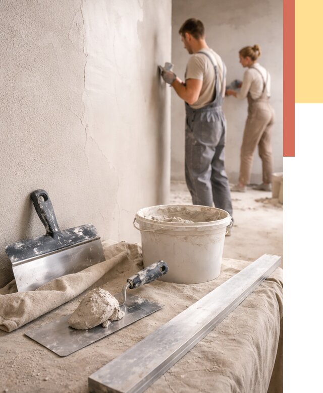 Штукатурка стен гипсовая в Сарапуле от 4646 руб/м2 — быстро и недорого | ОТДЕЛОЧНИК-Срл