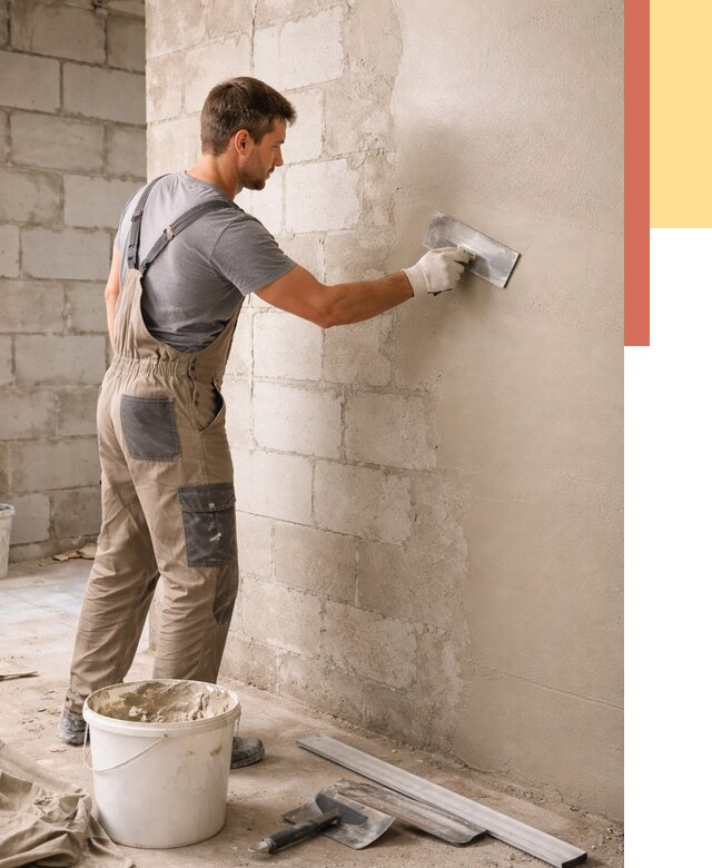 Штукатурка стен из газобетона в Сарапуле от 2168 руб./м2 — быстро и недорого | ОТДЕЛОЧНИК-Срл