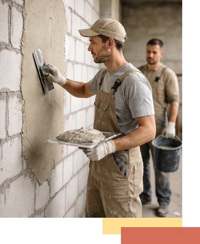 Штукатурка стен из газобетона в Сарапуле под ключ