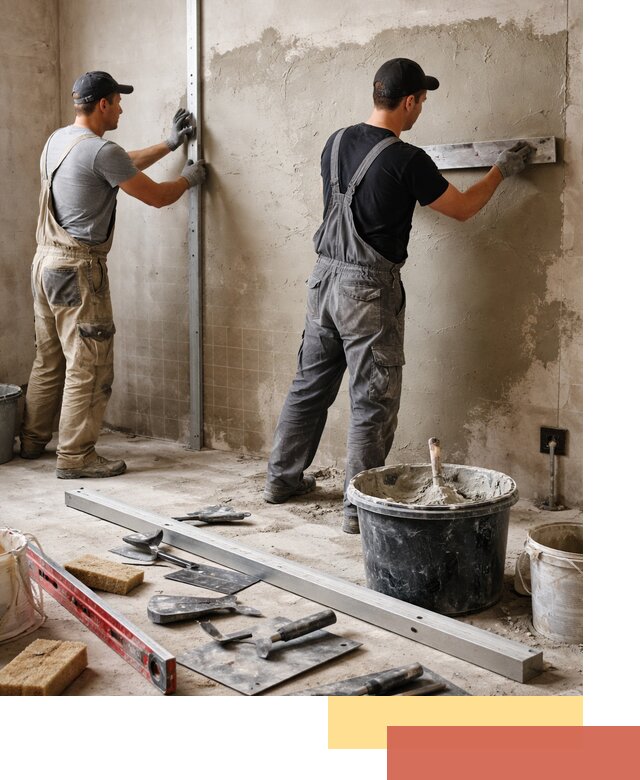 Профессиональная штукатурка стен под плитку в Сарапуле