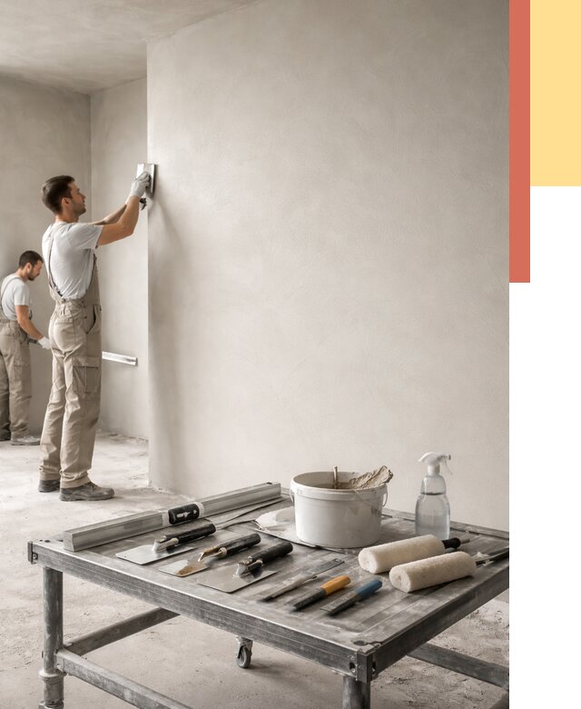 Штукатурка стен под покраску в Сарапуле от 4646 руб./м² — качественно и недорого | ОТДЕЛОЧНИК-Срл