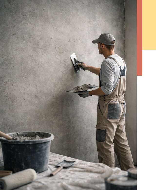 Декоративная штукатурка под бетон в Сарапуле от 2581 руб./м² — нанесение под ключ | ОТДЕЛОЧНИК-Срл