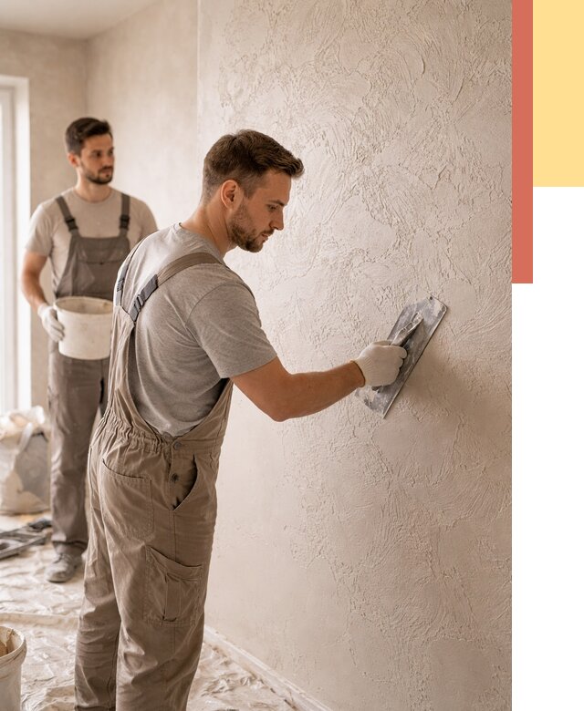 Фактурная штукатурка стен в Сарапуле от 4336 руб./м² — заказать под ключ | ОТДЕЛОЧНИК-Срл