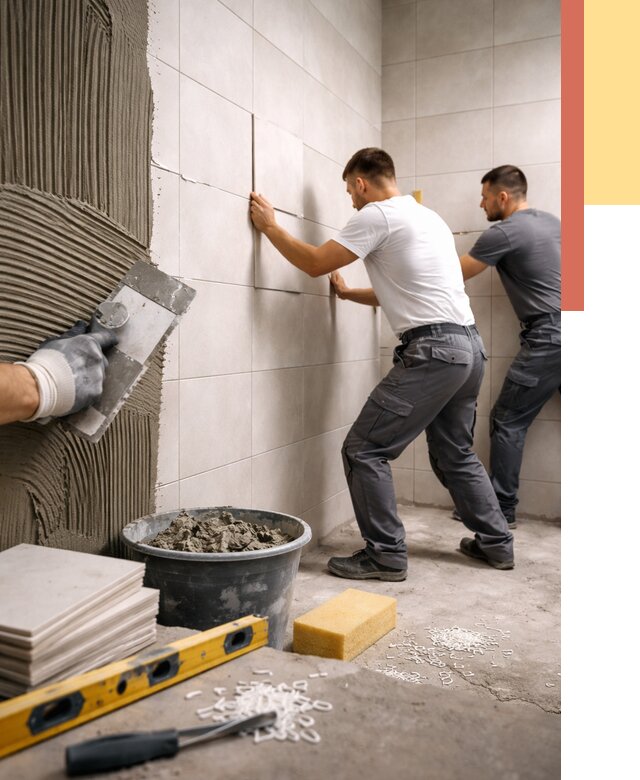 Укладка плитки на стены в Сарапуле от 878 руб. — качественно и недорого | ОТДЕЛОЧНИК-Срл