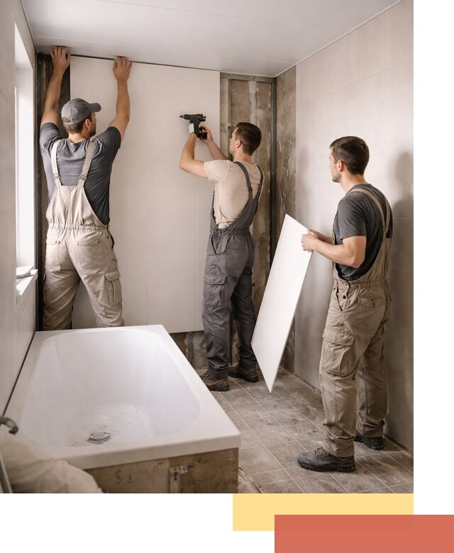 Отделка ванной панели ПВХ профессионально в Сарапуле