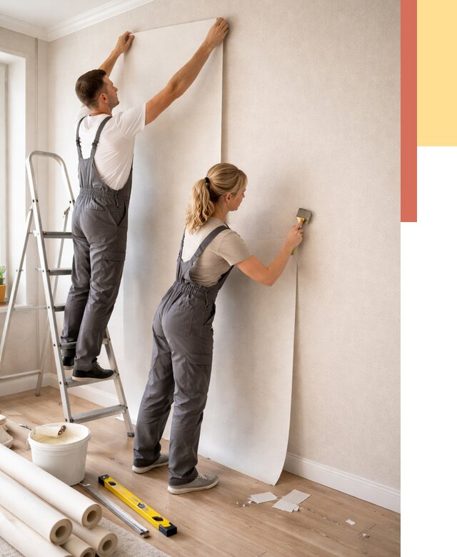 Поклейка флизелиновых обоев в Сарапуле от 6194 руб. | Быстро и недорого — ОТДЕЛОЧНИК-Срл