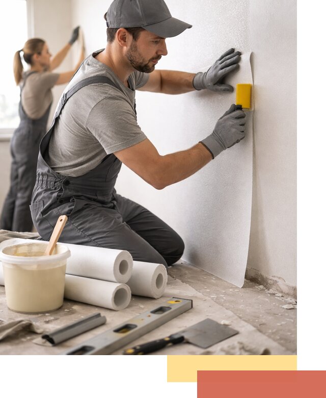 Поклейка стеклообоев профессионально в Сарапуле