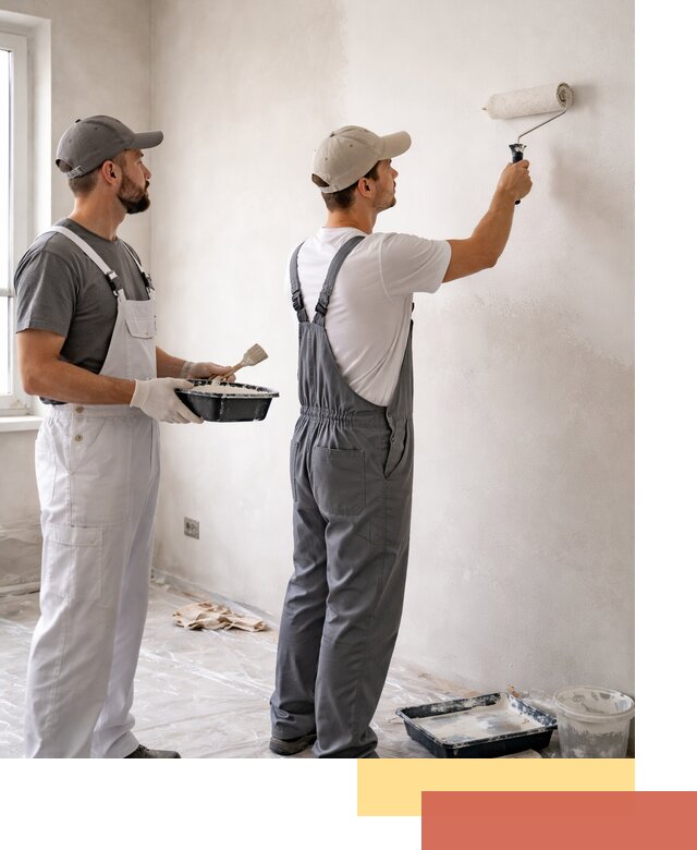 Покраска стен водоэмульсионной краской в Сарапуле