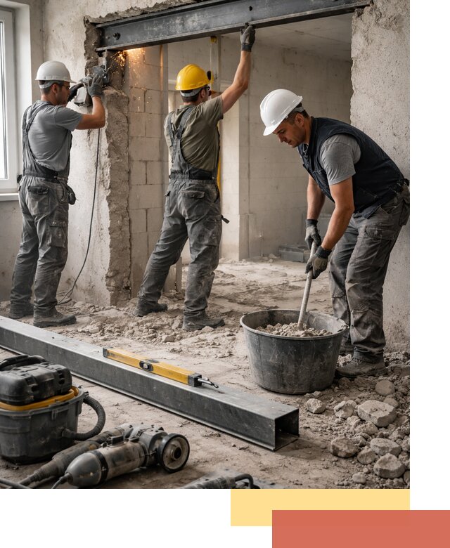 Создание проемов в стенах и несущих конструкциях в Сарапуле