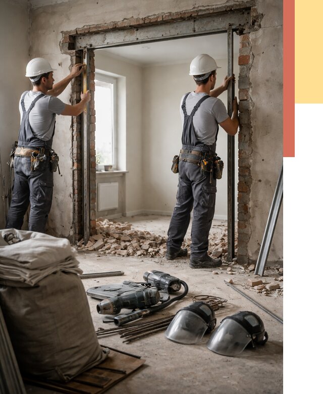 Расширение дверного проема в Сарапуле от 12905 руб. под ключ | ОТДЕЛОЧНИК-Срл