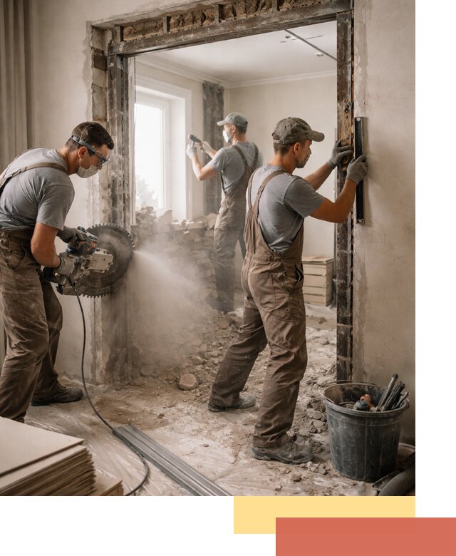 Расширение дверного проема под установку новой двери в Сарапуле