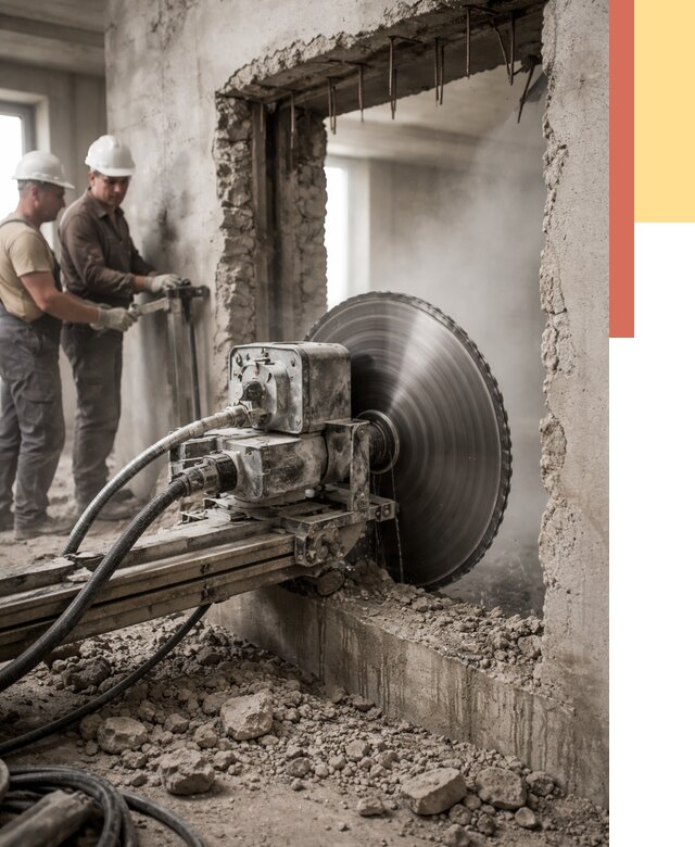 Алмазная резка проемов в Сарапуле от 4646 руб. быстро и недорого | ОТДЕЛОЧНИК-Срл