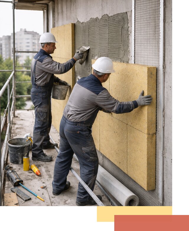 Утепление стен зданий и домов в Сарапуле качественно и надежно
