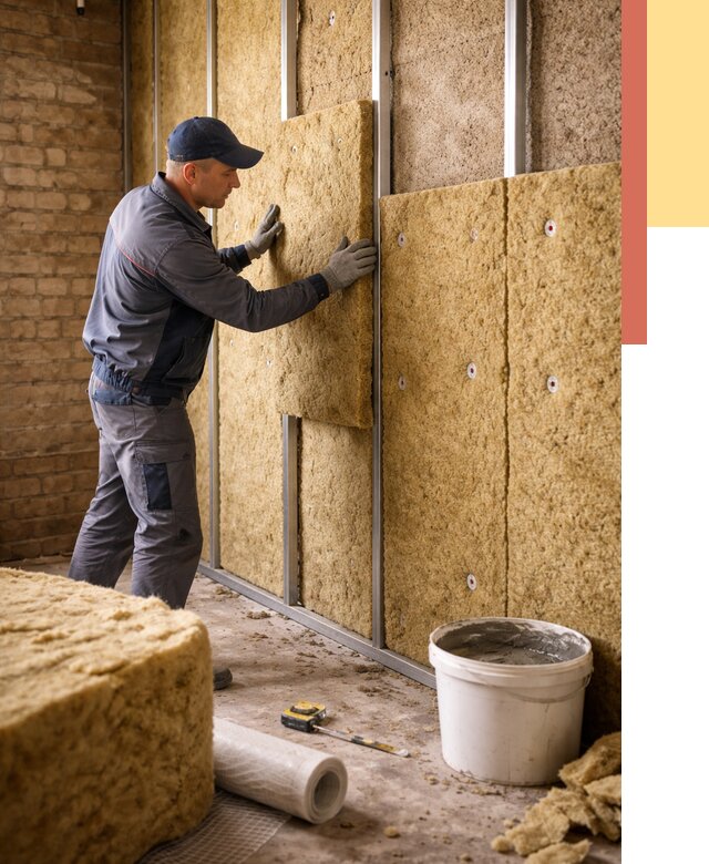 Утепление стен минватой в Сарапуле от 1394 руб./м2 — недорого и быстро | ОТДЕЛОЧНИК-Срл