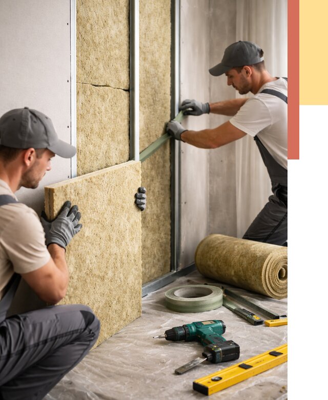 Шумоизоляция стен в Сарапуле под ключ от 1910 руб. | ОТДЕЛОЧНИК-Срл