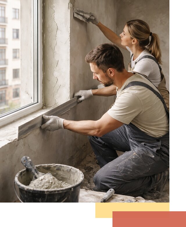 Штукатурка откосов дверей и окон профессионально в Сарапуле