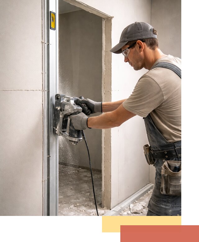 Устройство дверного проема в перегородке в Сарапуле