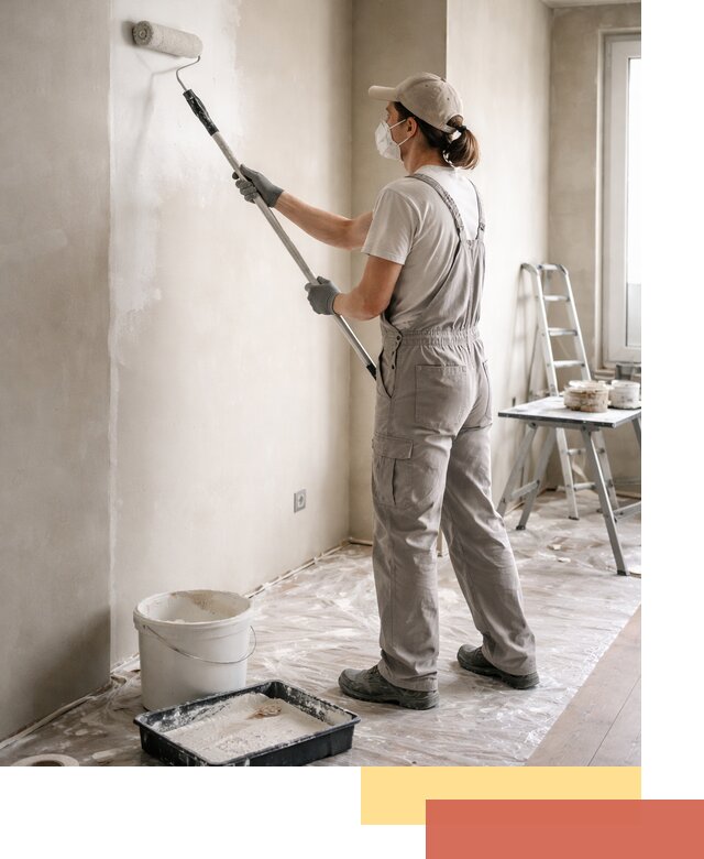 Покраска перегородок из гипсокартона в Сарапуле качественно и недорого