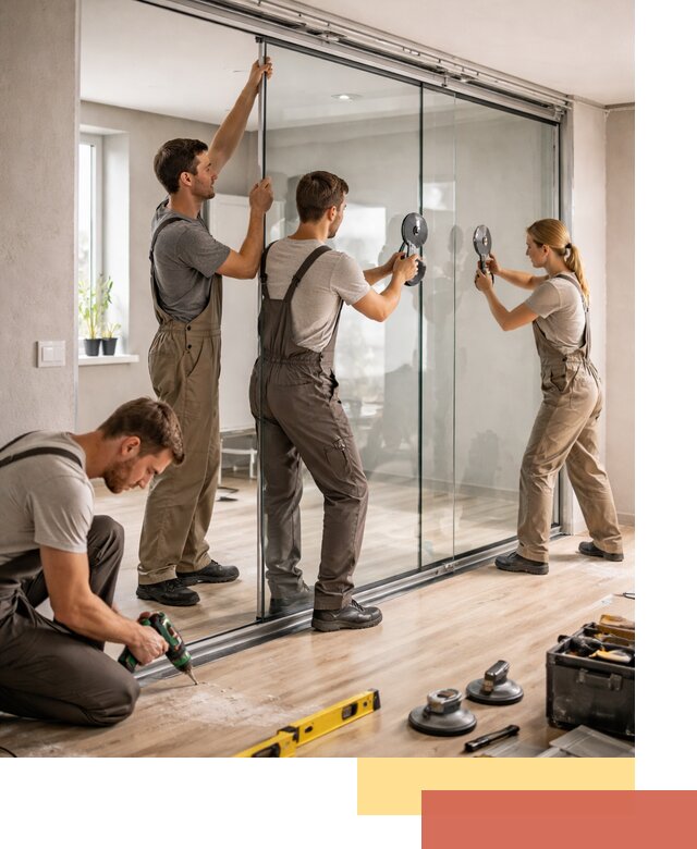 Изготовление стеклянных перегородок на заказ в Сарапуле