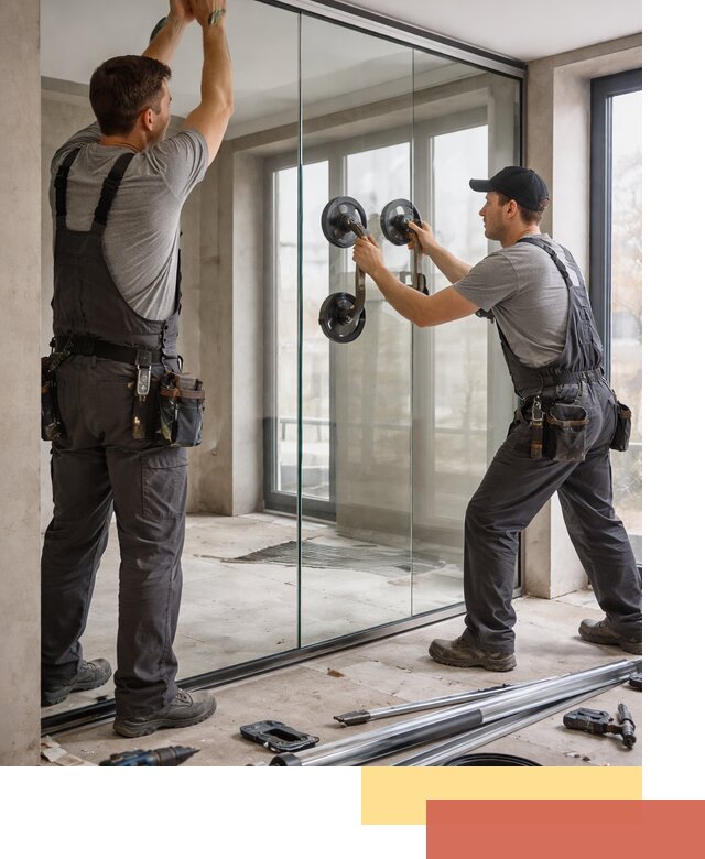 Цельностеклянные перегородки под ключ в Сарапуле