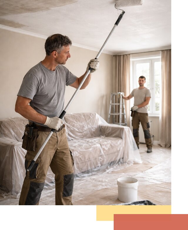 Грунтовка потолка в Сарапуле — подготовка под покраску и отделку