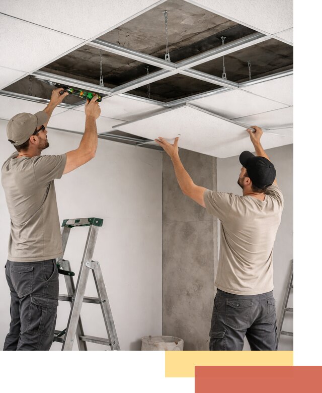 Монтаж потолка Армстронг под ключ в Сарапуле