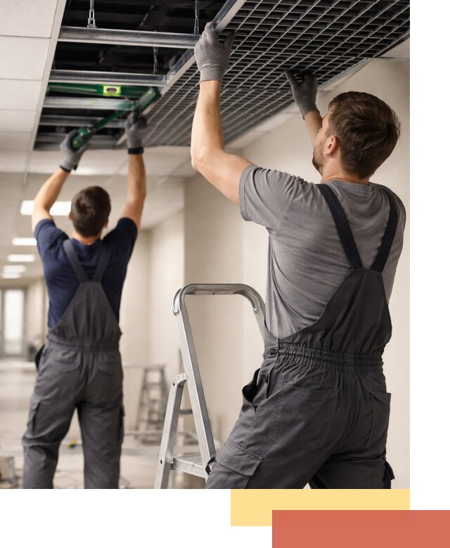 Монтаж потолка Грильято в Сарапуле: установка под ключ качественно