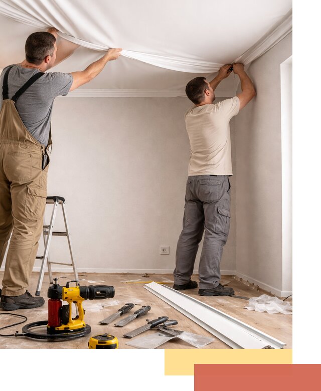 Монтаж ПВХ натяжного потолка в Сарапуле качественно и быстро