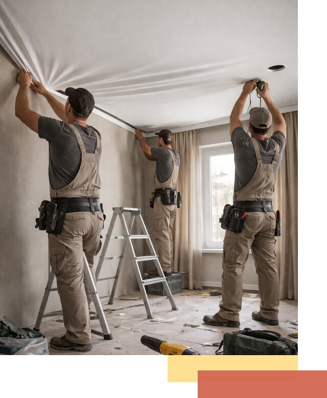 Монтаж матового натяжного потолка в Сарапуле качественно и быстро