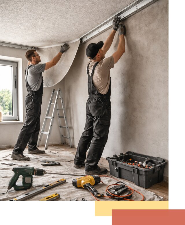 Монтаж фактурного натяжного потолка в Сарапуле качественно и быстро