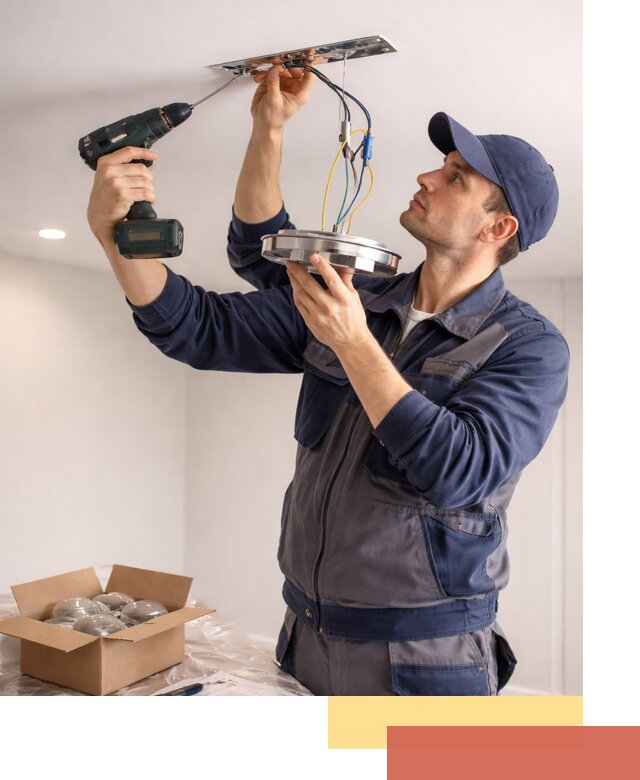 Установка люстры в натяжной потолок в Сарапуле