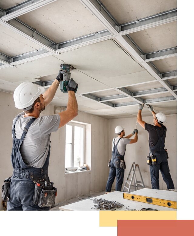 Кессонный потолок из гипсокартона под ключ в Сарапуле