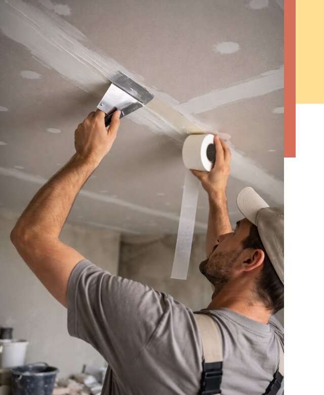 Обработка швов потолка ГКЛ в Сарапуле от 7743 руб. под ключ | ОТДЕЛОЧНИК-Срл