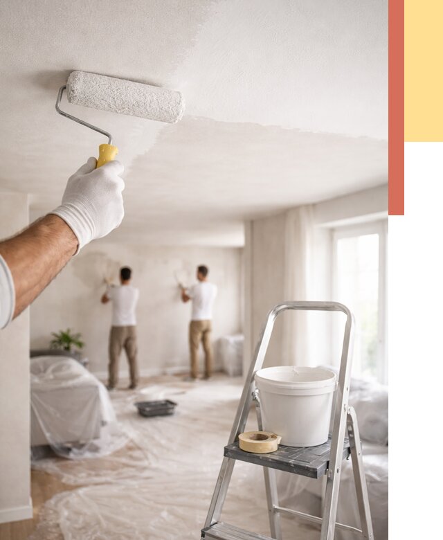 Покраска потолка акриловой краской в Сарапуле от 2581 руб. | ОТДЕЛОЧНИК-Срл