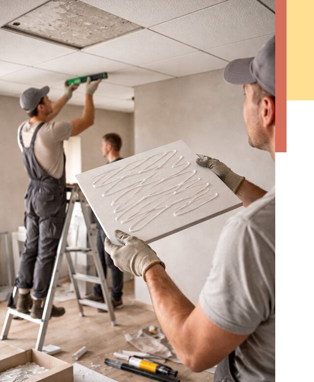 Монтаж потолочной плитки в Сарапуле от 4646 руб. — быстро и недорого | ОТДЕЛОЧНИК-Срл