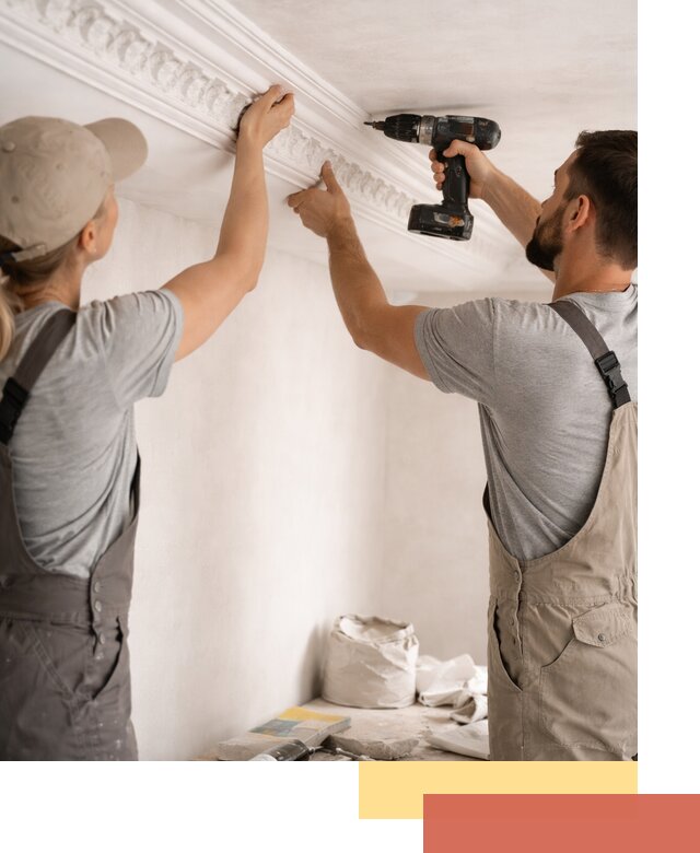 Профессиональный монтаж лепнины на потолок в Сарапуле