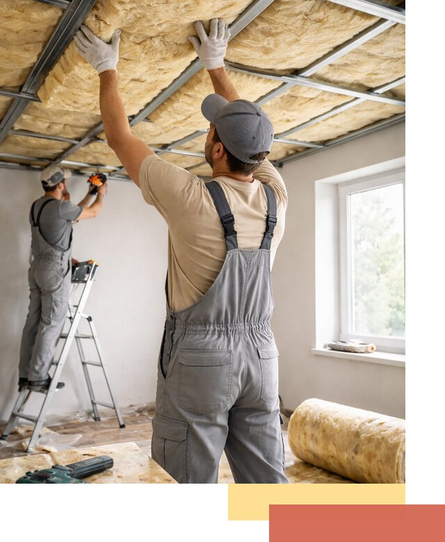 Утепление потолка под ключ в Сарапуле качественно и быстро