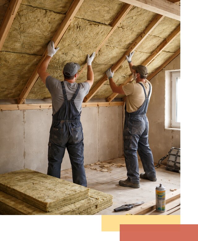 Утепление потолка минеральной ватой в Сарапуле