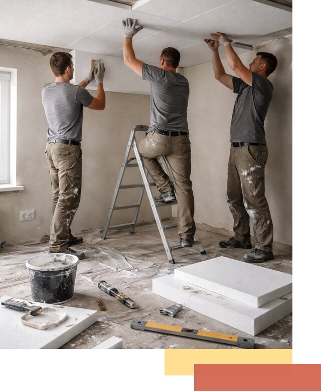 Утепление потолка пенопластом в Сарапуле быстро и качественно